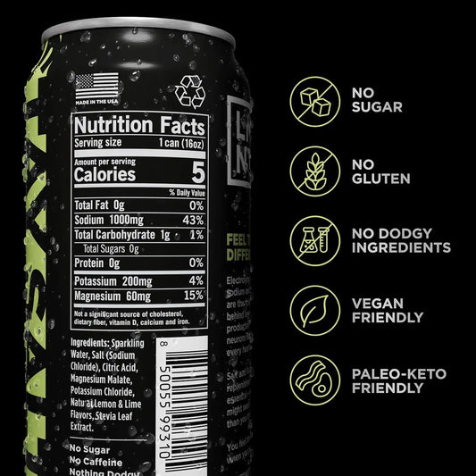 LMNT Sparkling Electrolyte Drink - Citrus Salt | 12-Count